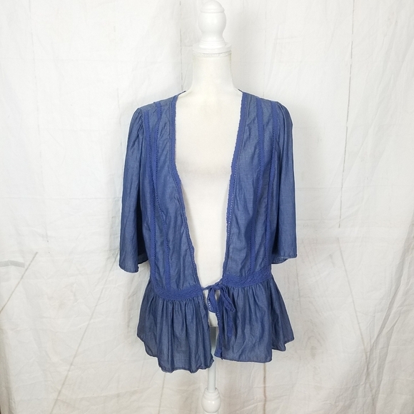 Matilda Jane chambrey hour by hour cardigan topper size large - Picture 3 of 10